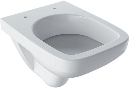 Geberit wisząca miska WC Selnova Compact, lejowa, krótka, kształt geometryczny 501.504.00.7