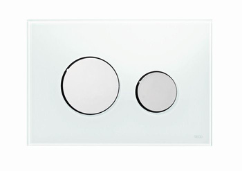 Tece TECEloop - przycisk chrom połysk szkło białe 9240660